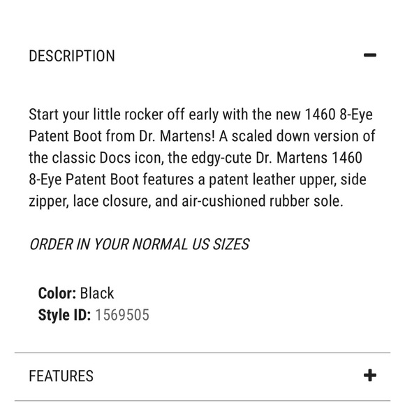 ✨Dr. Martens 1460 8-eye Black Patent Boot✨ - Picture 6 of 14